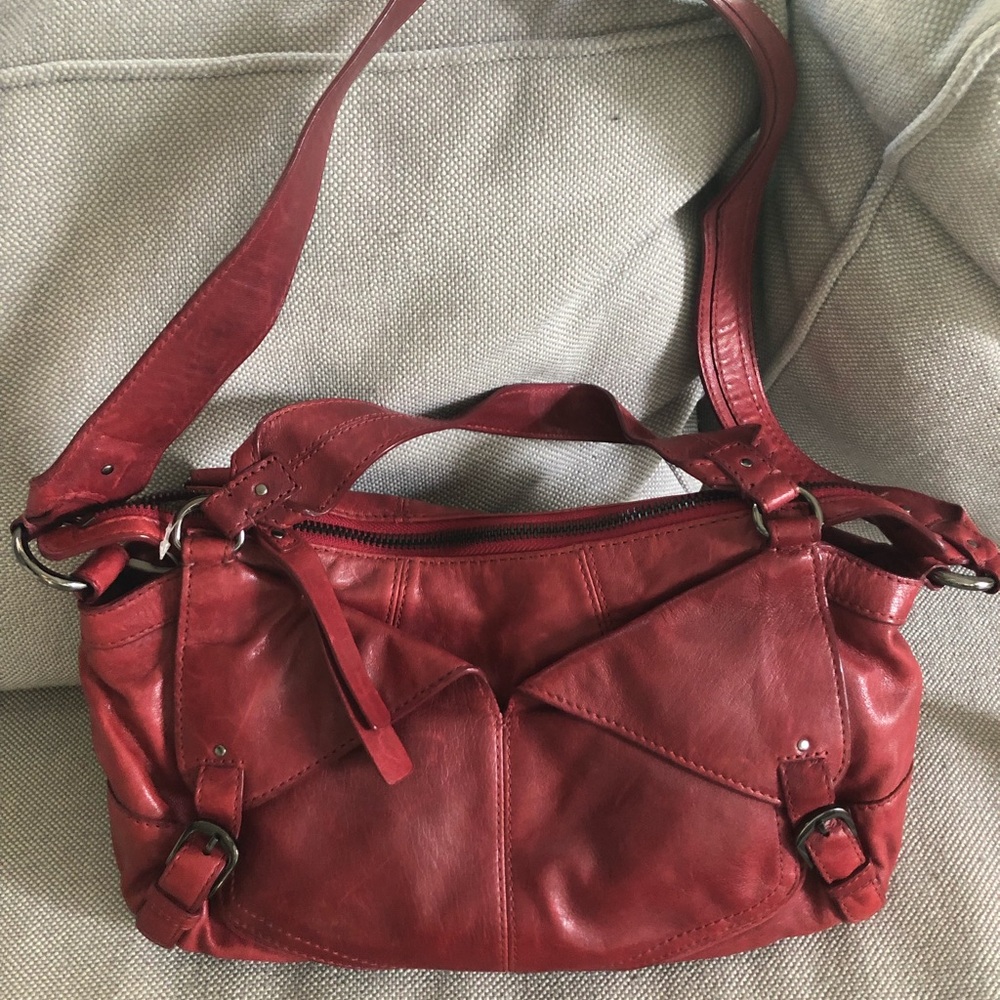 Beautiful deep red Andrew Marc purse!